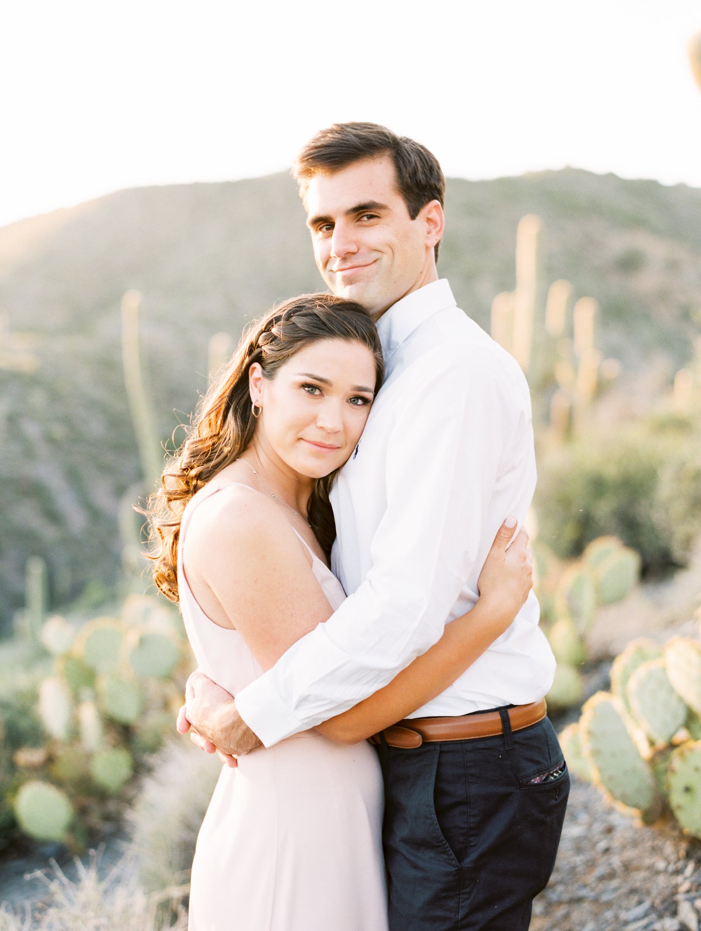 Desert Mountain Engagement - Scottsdale Wedding Photographer - Rachel Solomon Photography